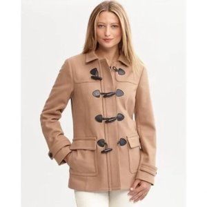 Banana Republic Classic Duffel Camel Toggle Coat Large